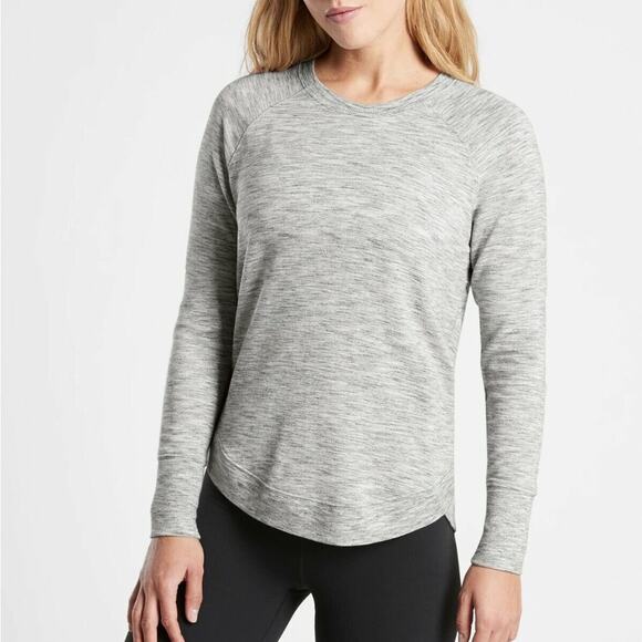 Athleta Mindset Sweatshirt Pullover Shirt Heather Grey Size Small - Picture 1 of 7